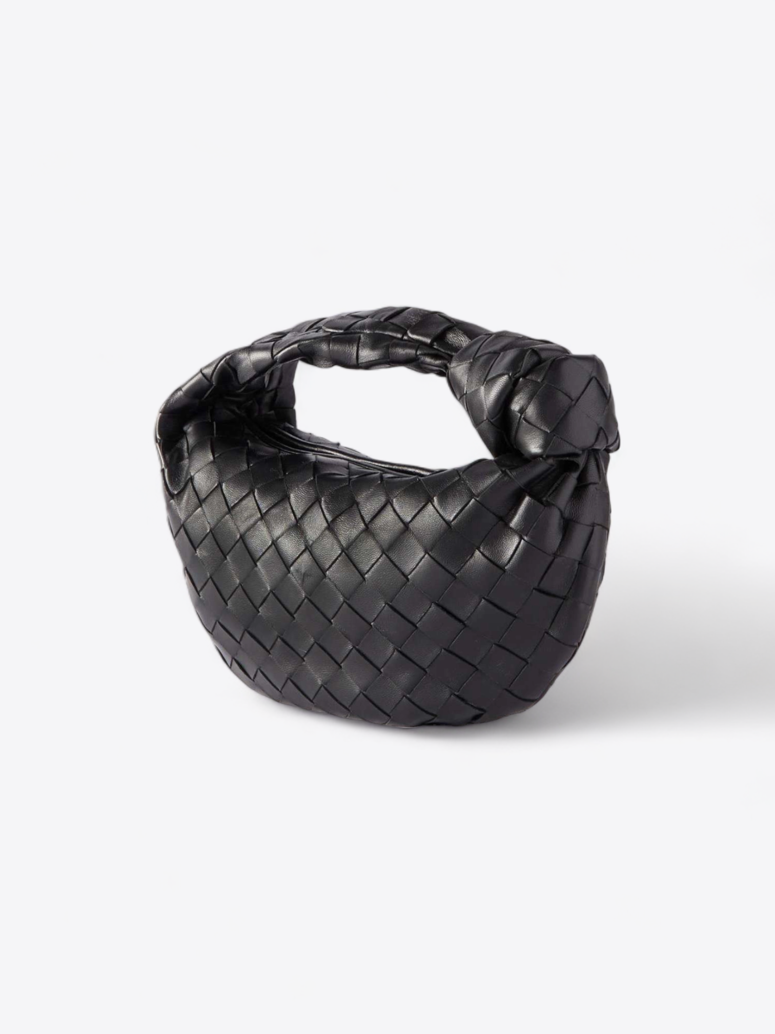 Sac Jodie Mini en cuir noir tressé de Bottega Veneta