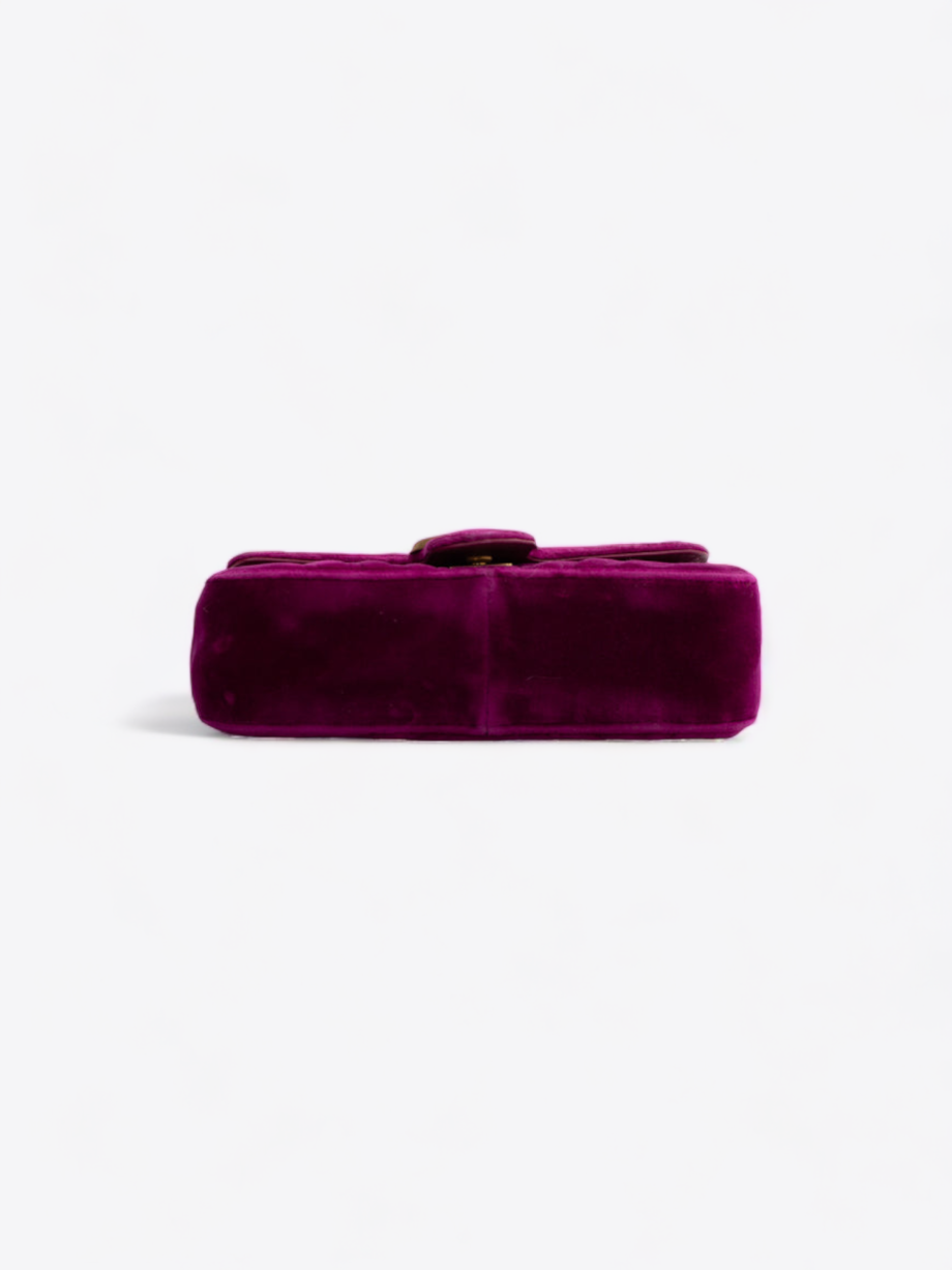 Location Sac Gucci Marmont En Velours Violet A 32 Jour